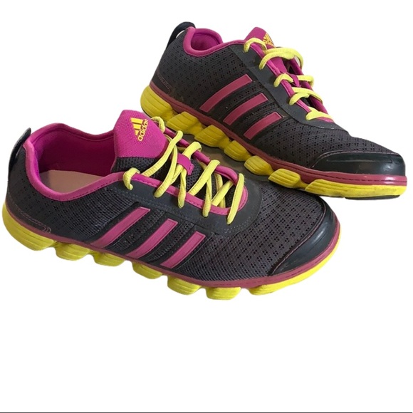 Adidas Liquid 2 Grey/Purple/Yellow Running Shoes
